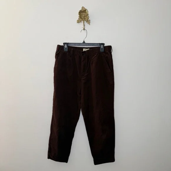 Madewell Corduroy Pull-On Mid-Rise Jogger Pants L - Picture 2 of 7